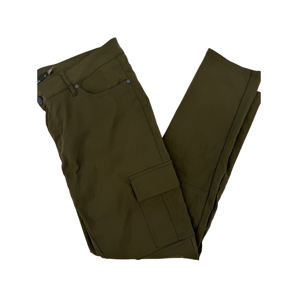 Prana Halle Cargo Pants Olive Green Zion Stretch Hiking Outdoor Women 12